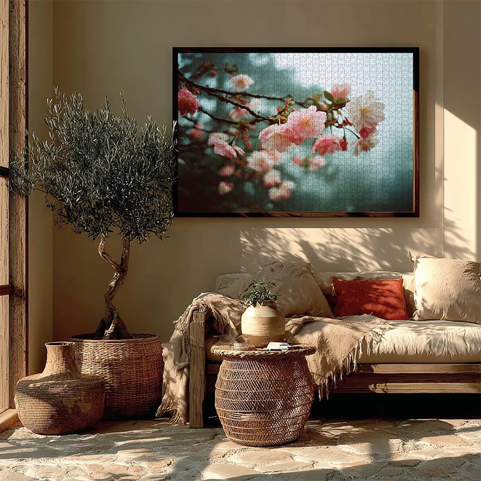 Flor Puzzle de 2000 Piezas para Adultos, Puzzle Madera con Caja 99x70cm, Rompecabezas Adultos de Alta Dificultad, DIY Juego de Rompecabezas, Pasatiempo Creativo, Decoración de Verano, (Planta) 8-3873