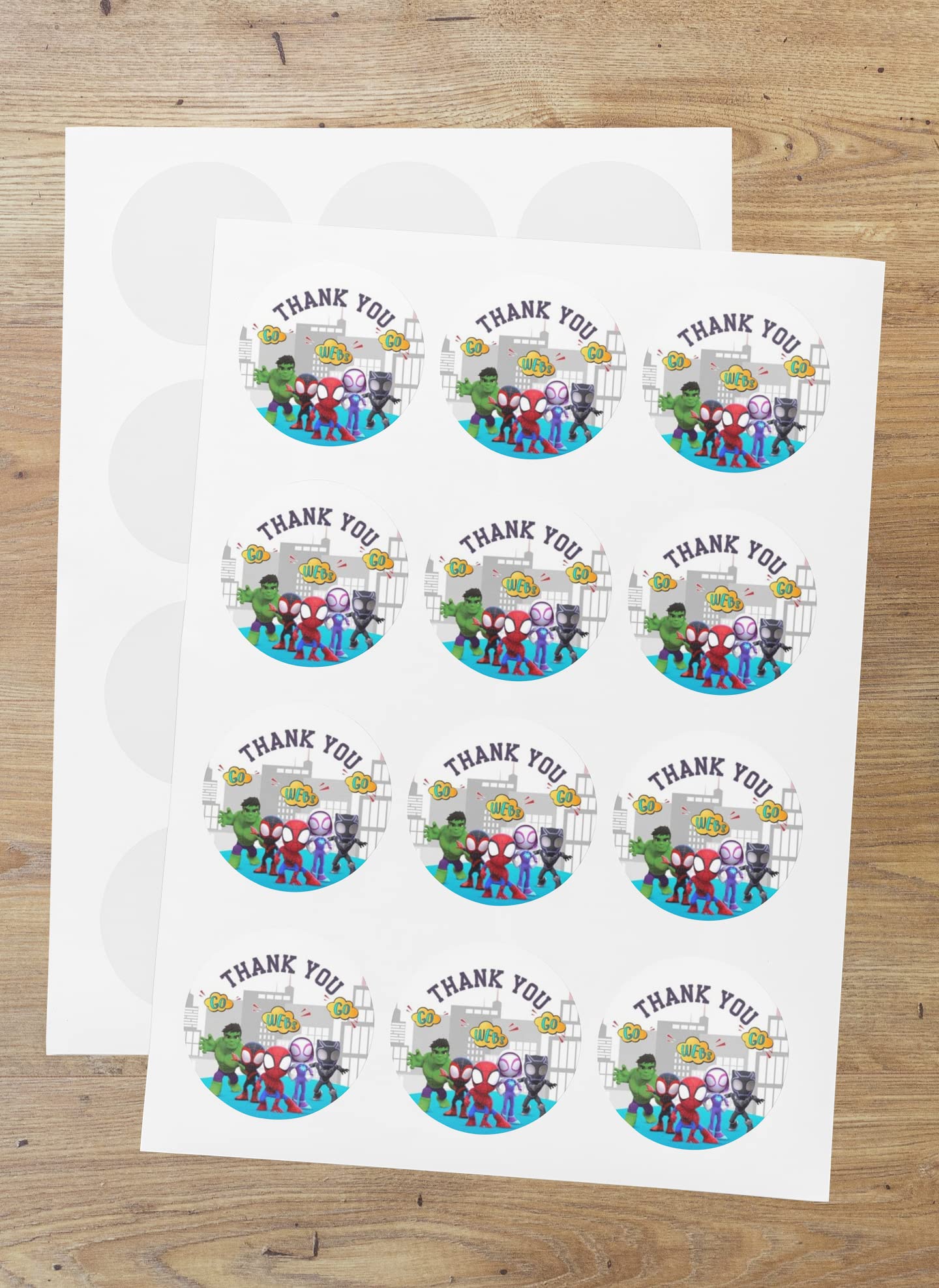 Avenger Kids Theme- Thankyou Sticker (6 CM/Sticker/Multicolour/24Pcs) (B0C4HSZG7C) Amazon Price History, Amazon Price Tracker