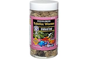 San Francisco Bay Freeze Dried Tubifex Worms Complete Fish Food