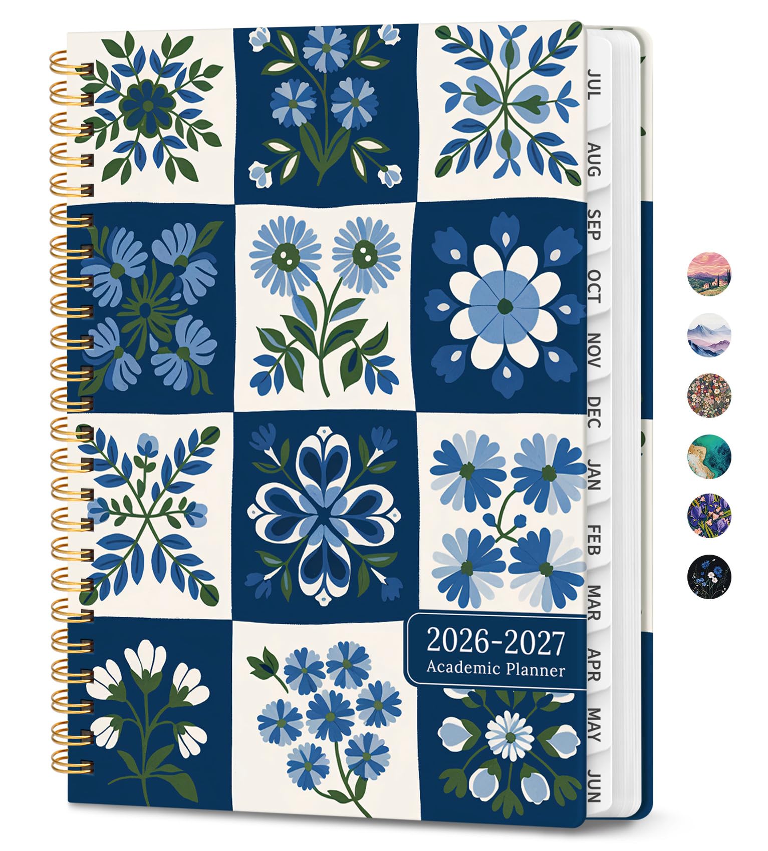 Planner 2026-2027, Monthly and Weekly Academic Planner July 2026 - June 2027, Hardcover Student Teacher Planning Agenda Calendar Book with Tabs, Perfect for Office School Supplies, A5 (6.3" x 8.5