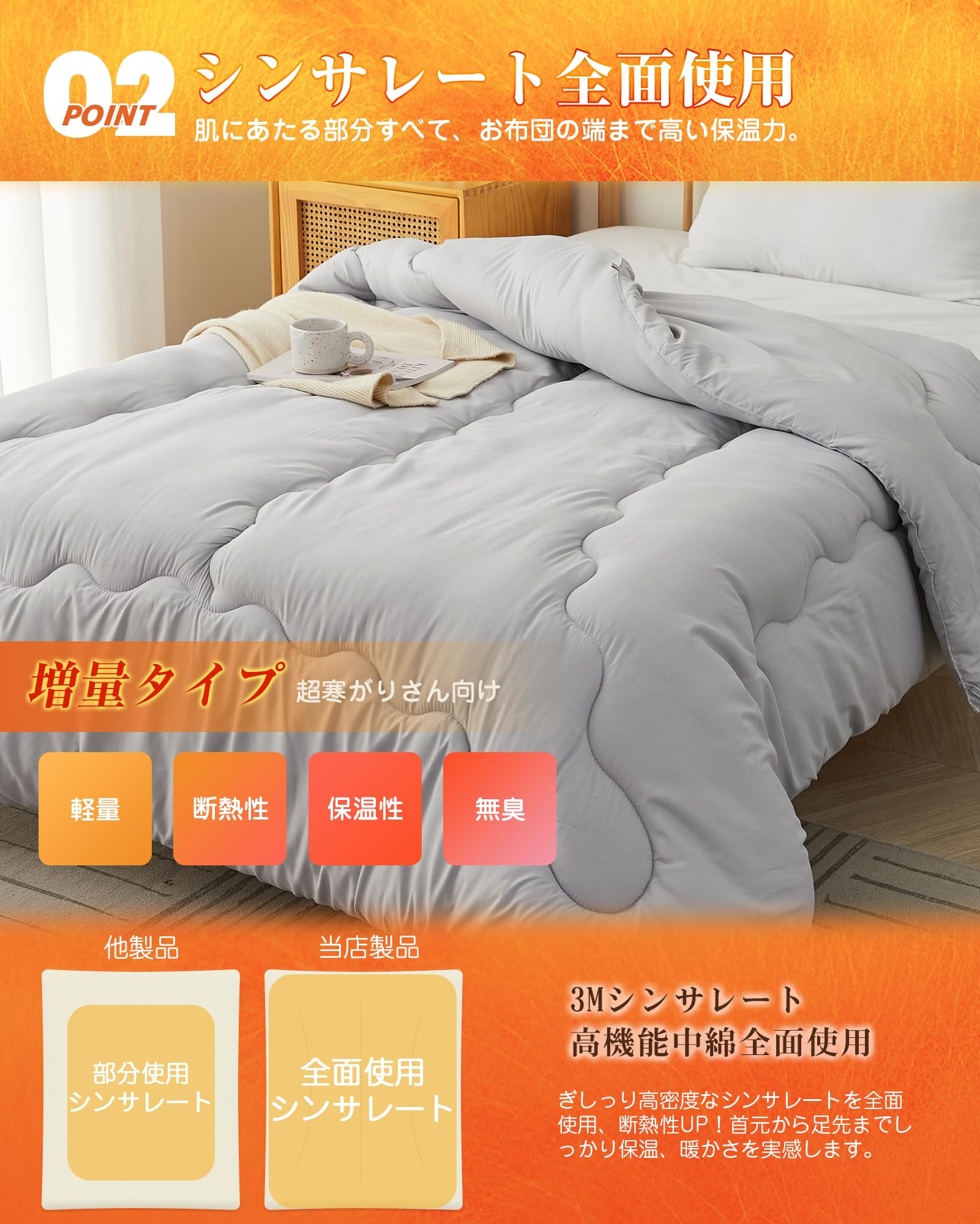 VK Living 掛け布団 シンサレート シング 150x210 cm Amazon｜VK Living 掛け布団 シンサレート シングル 冬 羽毛より暖かい