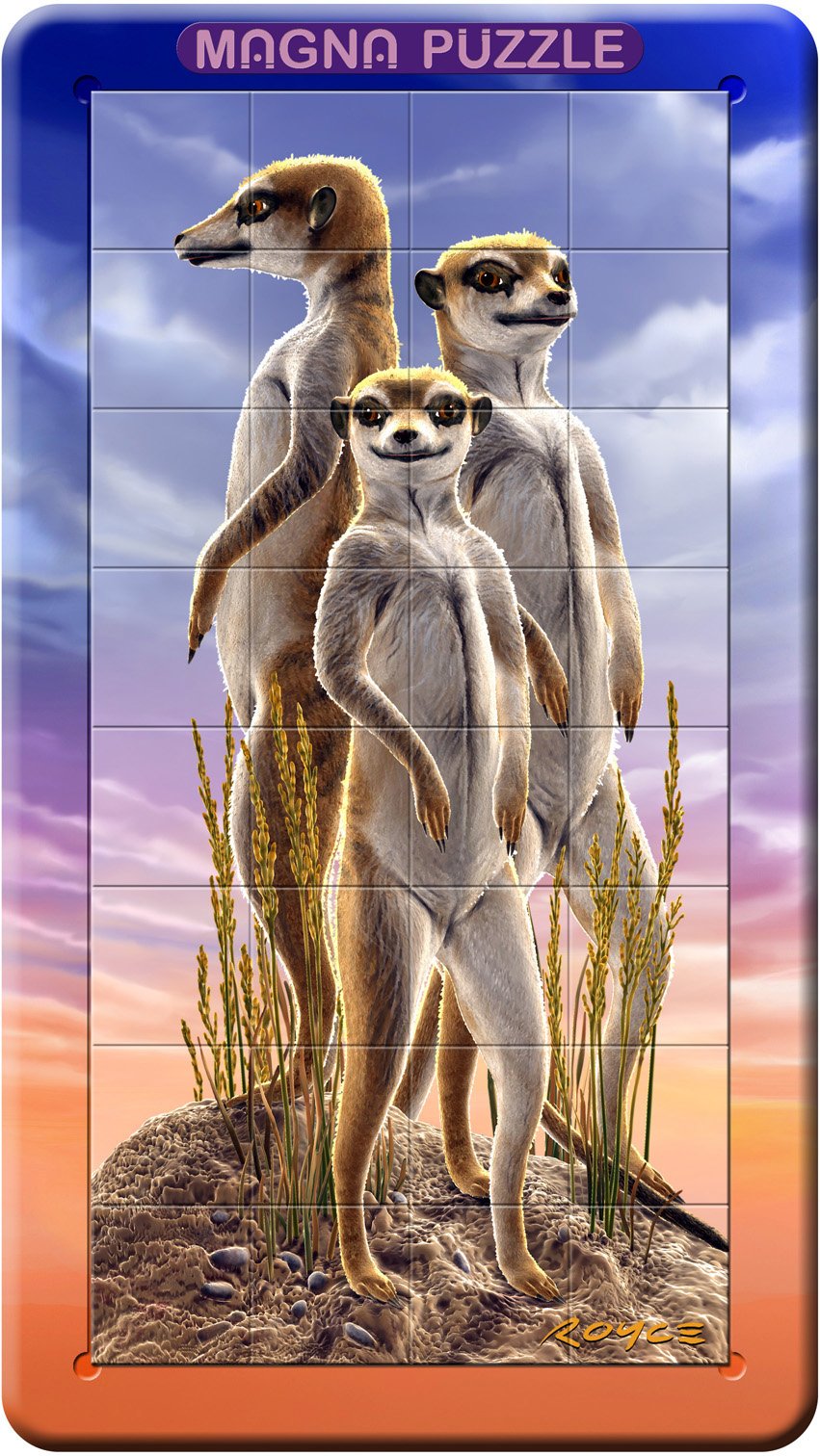Cheatwell Games 3D Magnetic Portrait Puzzle of Meerkats