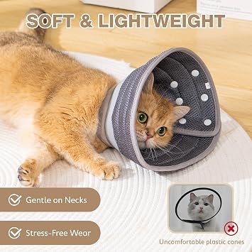 Avont Soft Cone Collar – Adjustable Post-op, for Cats & Small Dogs