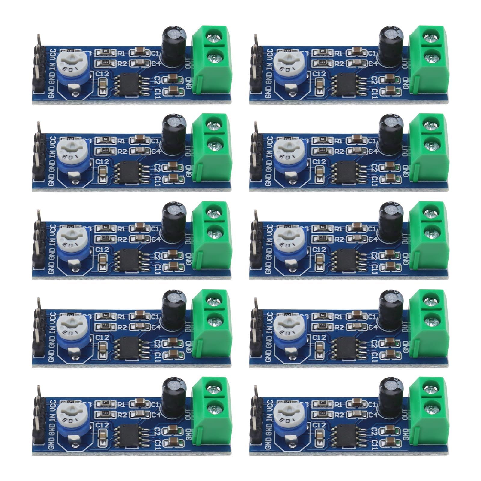 Amazon.com: Be In Your Mind 10PCS LM386 Audio Amplifier Module LM386 ...