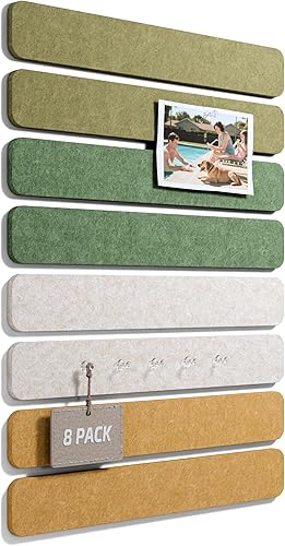 Vista 25 de Fluxynara 6 piezas de decoración de pared con flores de margaritas de fieltro, tablero de anuncios de margaritas para guardería y habitación de Rosa