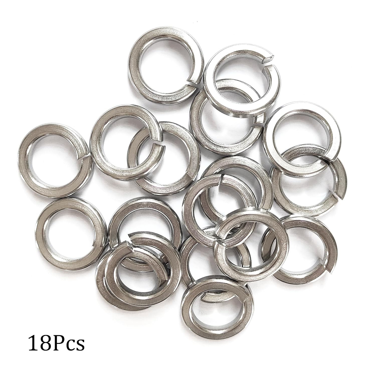 M20 Split Lock Washer, 304 Stainless Steel Spring Lock Washer, 18Pcs
