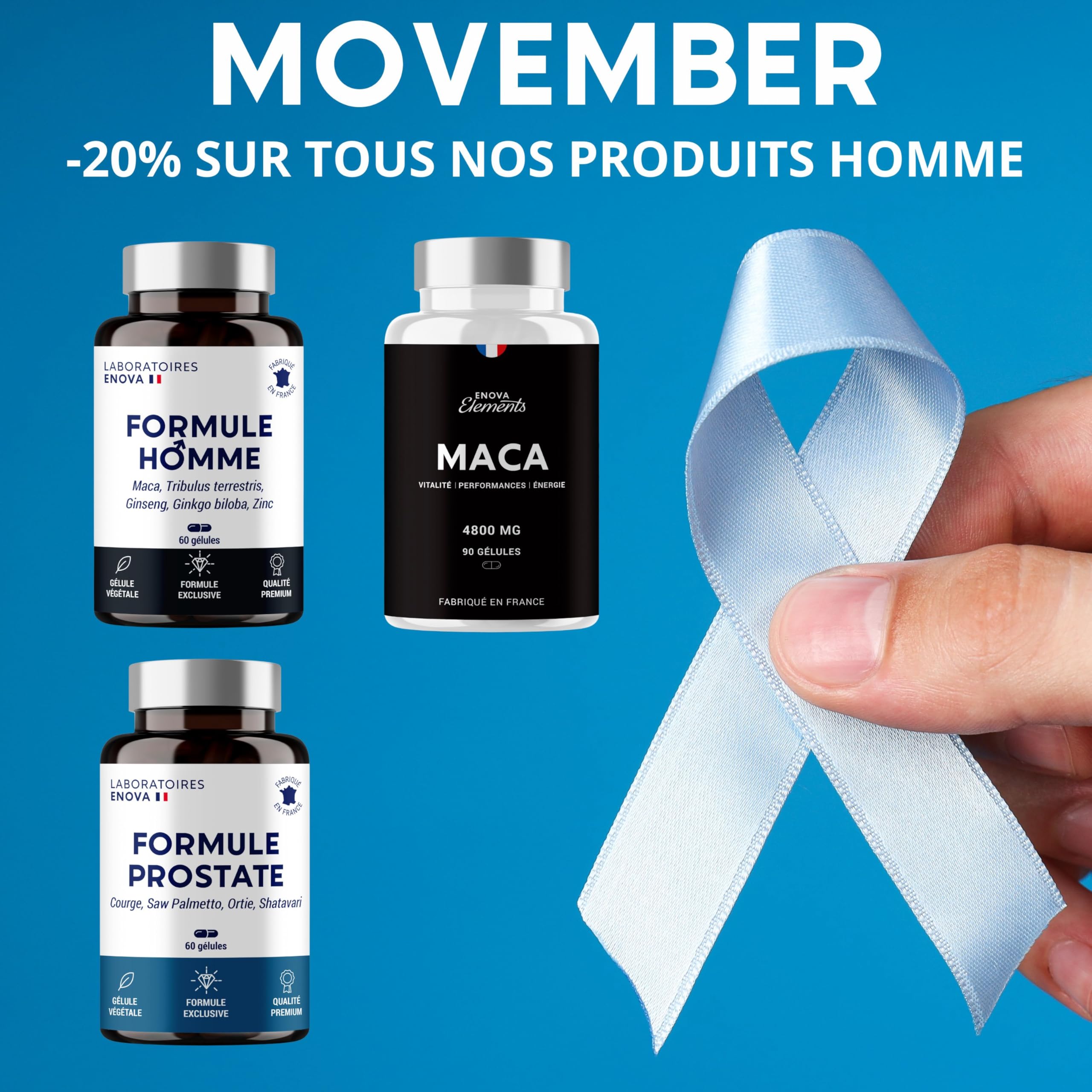 FORMULE PROSTATE | Courge, Saw Palmetto, Ortie, Shatavari | Rétention, Débit, Fréquence | 60 Gélules | Fabriqué en France | Complement alimentaire
