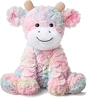 Vista 17 de Hopearl Adorable Vaca de Peluche Suave Juguetes de Animales de Granja de Leche Vacas de Peluche Juguetes de Cumpleaños Lindos para Niños Niñas