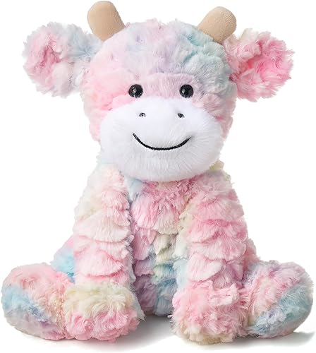 Miniatura 16 de Hopearl Adorable Juguete de Vaca de Peluche Flácido Ganado Lechero Suave Animal de Peluche Lindos Regalos de Cumpleaños para Niños Niñas Niños