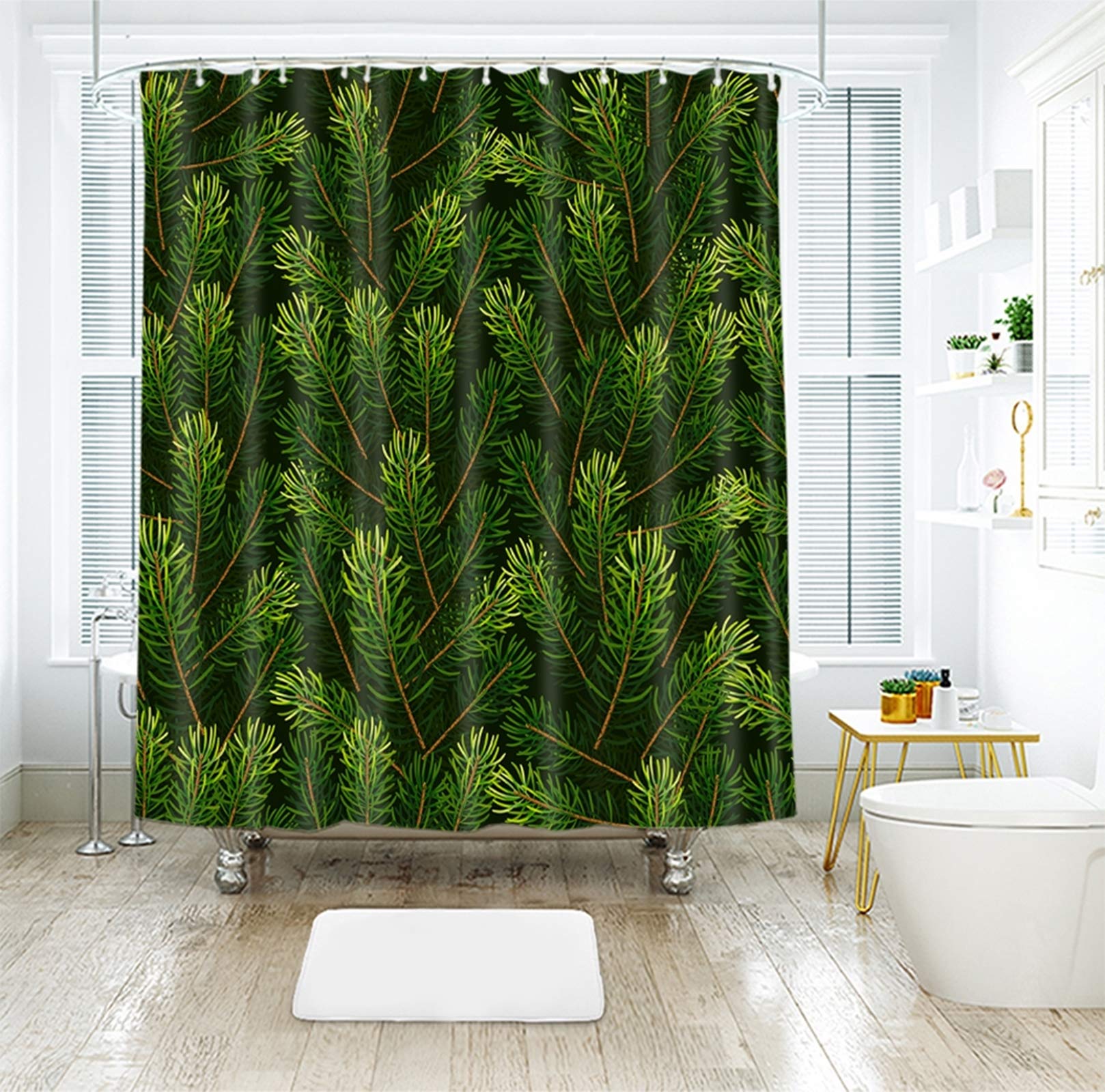 Rideau de douche en polyester de qualité supérieure 180x200cm