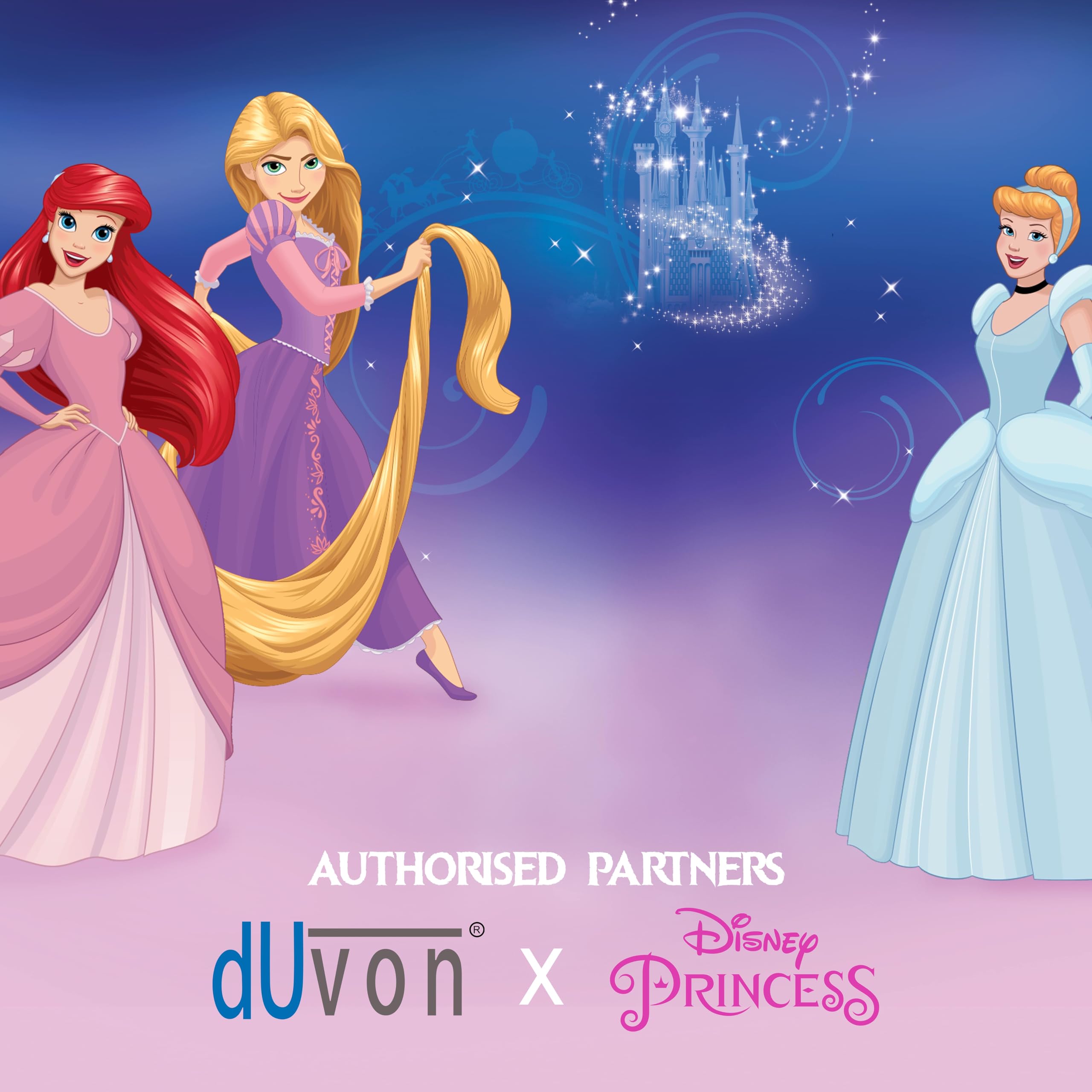 DUVON Kids Toothbrush Combo Pack | Disney Princess & Marvel Superheroes | Extra Soft Bristles | Ergonomic Grip | 3+ Years | Boys & Girls Toothbrush Set (Multicolor) (Disney Princess, Pack of 3) 2