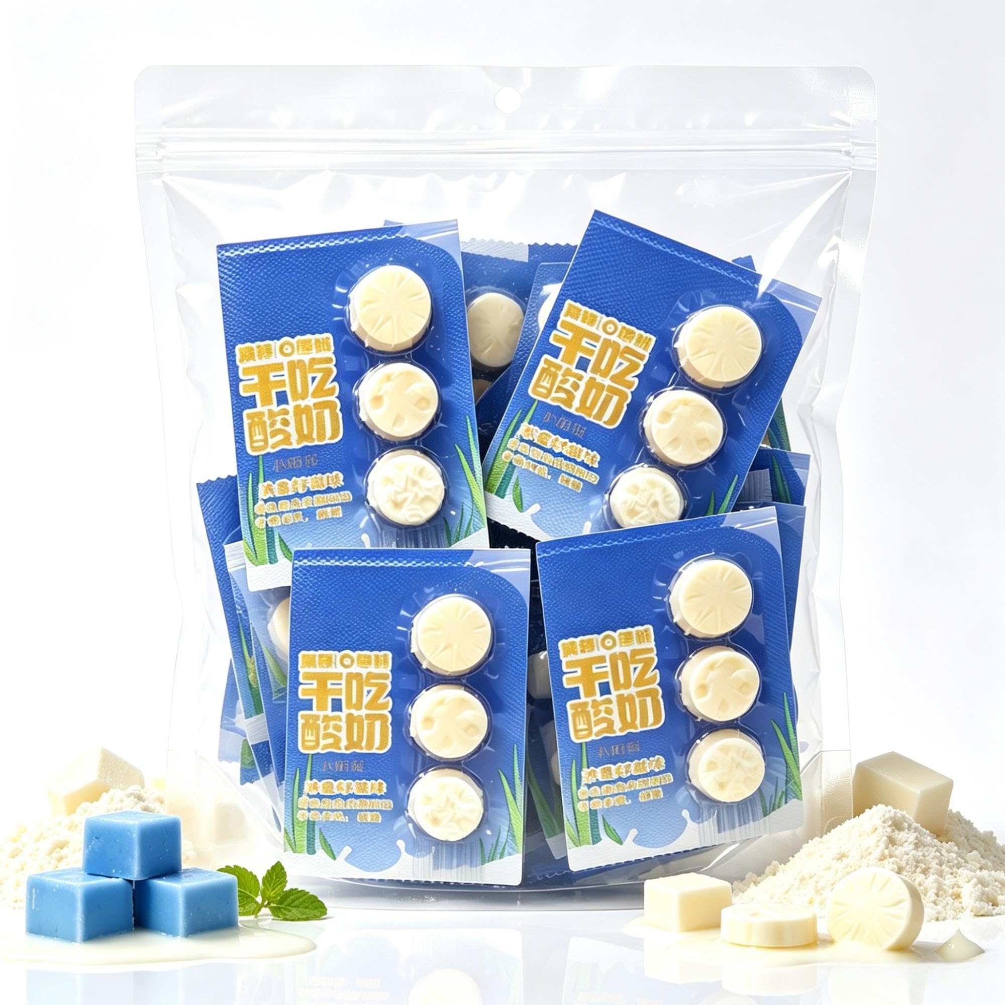 Gefriergetrocknete Joghurthäppchen mit Milchgeschmack, 500g-Beutel