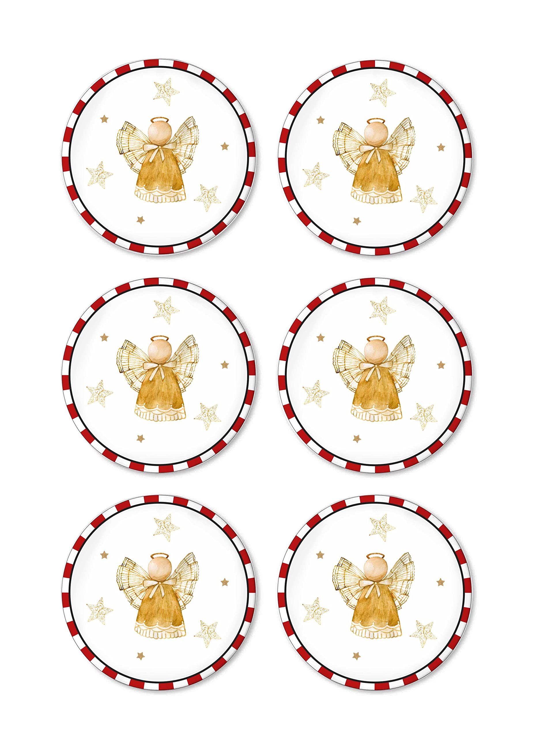 The Mia Globe Pasta Tabağı 6 Lı Set 19 cm