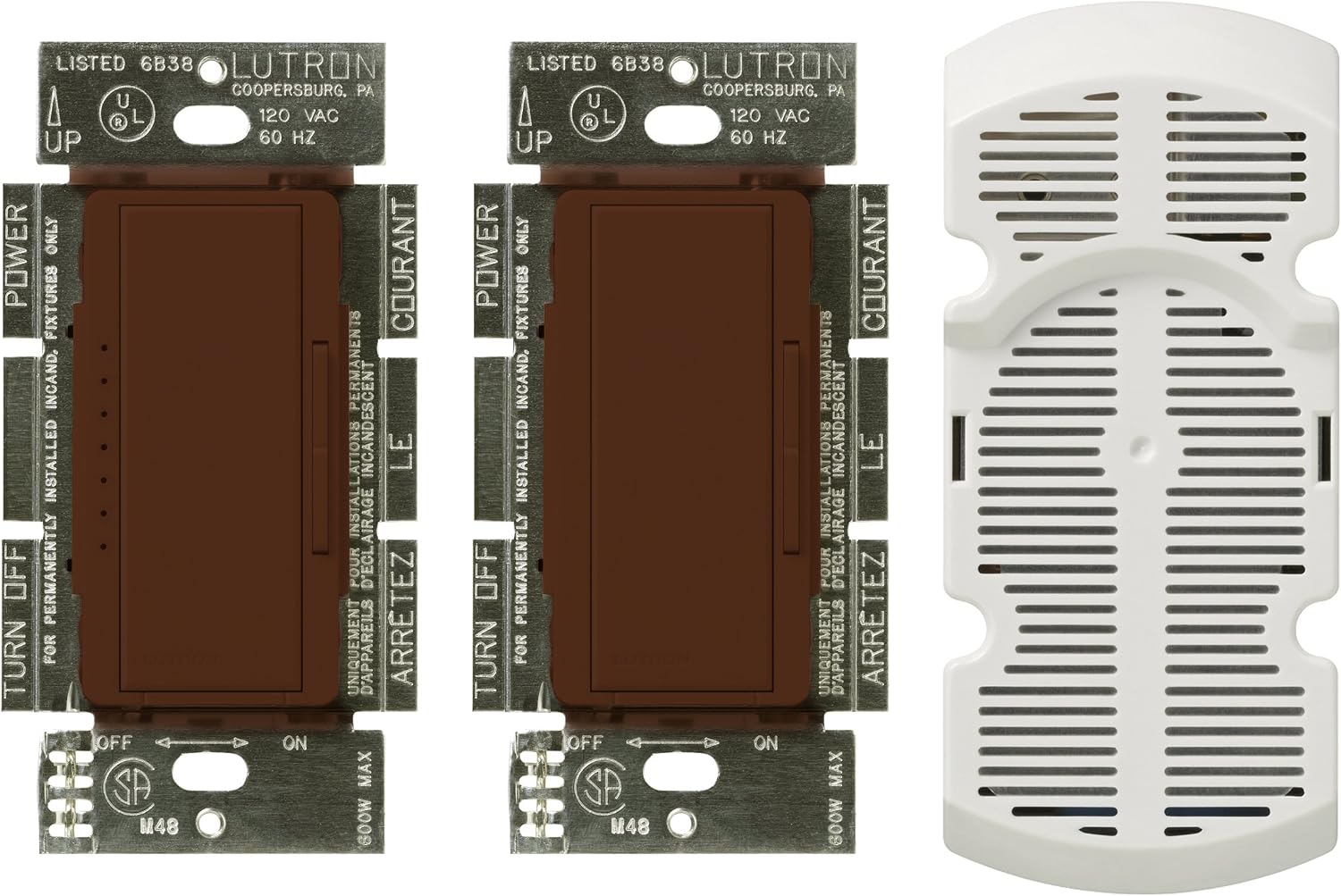 🛒 Crazy Deals Lutron MA-FQ3-BR Maestro Multi Location Dimmer and Fan Control Kit, Brown Buy 2 get 3 Lutron MA-FQ3-BR Maestro Multi Location Dimmer and Fan Control Kit, Brown