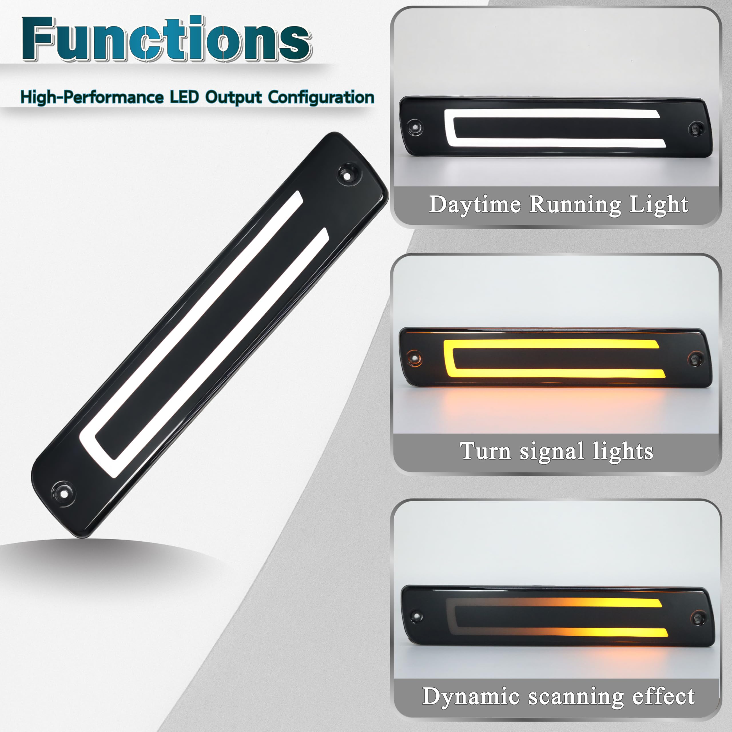 TOYOTA イプーマスコットランプ Amazon.com: INUBOXES LED Front Bumper Side Marker Lights DRL Amber