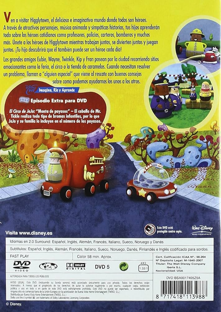 dvd de los héroes de higglytown