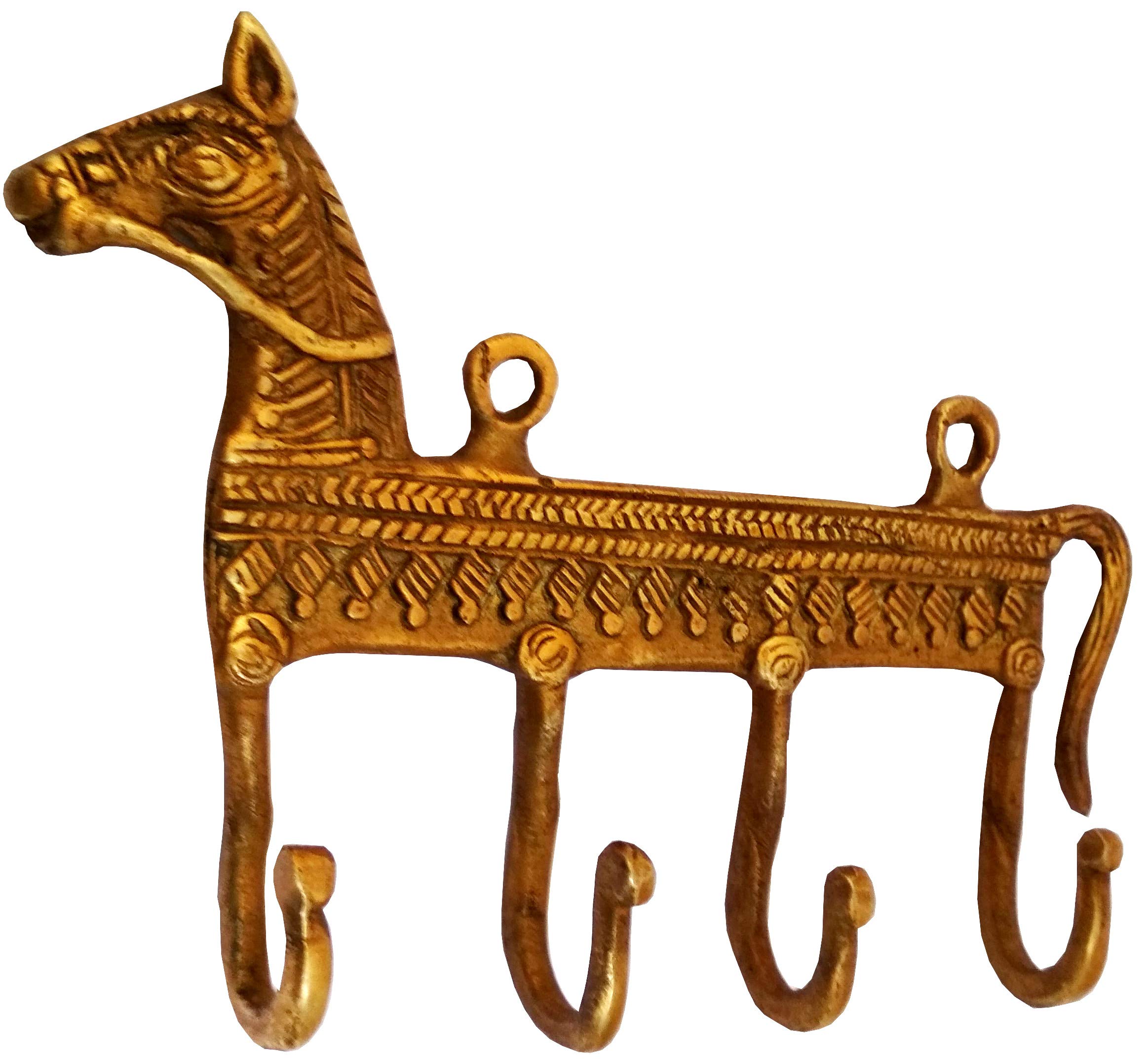 Patère cheval en laiton idée cadeau déco vintage maison