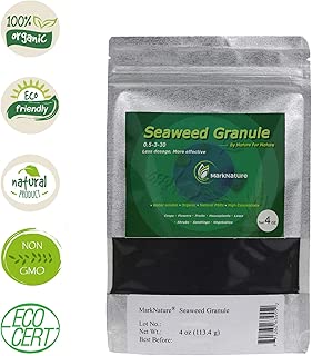 MarkNature Seaweed Fertilizer, Concentrated Soluble Granule 0.5-3-30, 4 oz - coolthings.us