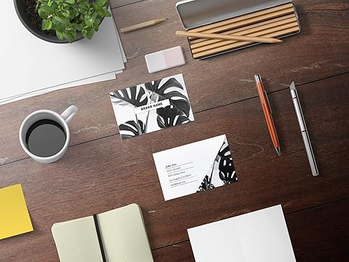 Miniatura 5 de Premium tarjetas de visita personalizadas 3.5x2 pulgadas 100 tarjetas diseño personalizable con textura tejida y patrón de cheque de lino tarjeta de