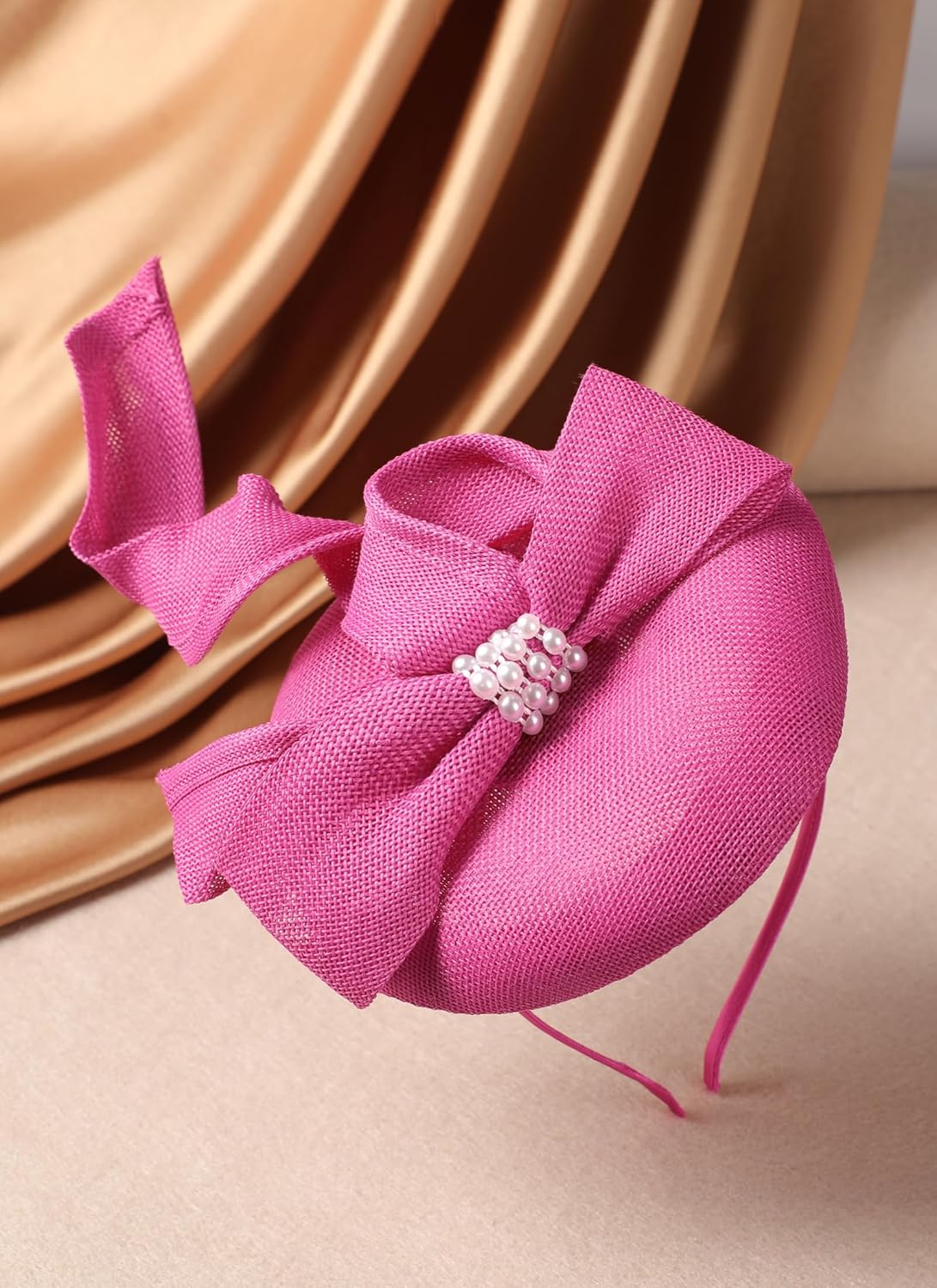 2026 Bow Fascinator Hats - Derby Fascinators Bowler Hat with Hairpin, 1920s Tea Party Hats for Women - Image 4