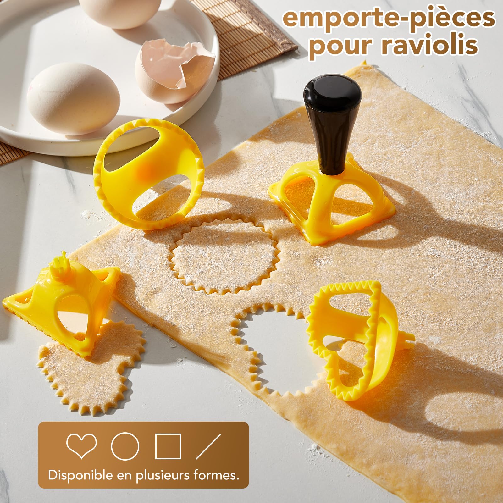 ROSSETTO Machine à pâtes manuelle avec séchoir – En acier inoxydable avec 9 épaisseurs de pâte et 2 largeurs de coupe – Pour lasagnes, spaghettis, fettuccine – Raviolis