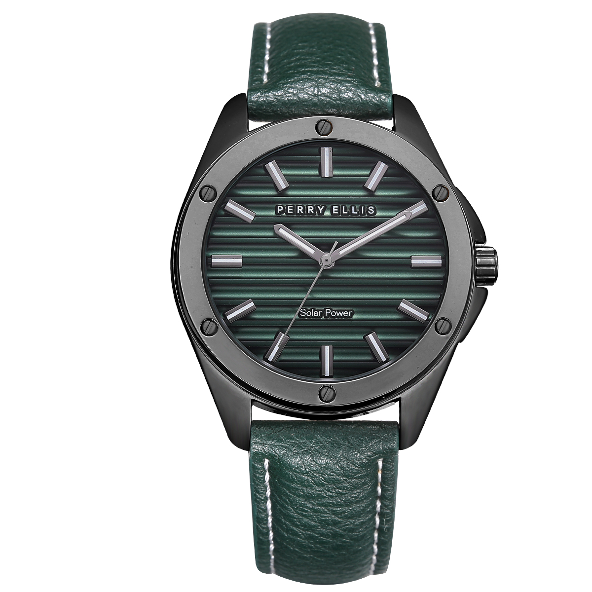 Amazon.com: Perry Ellis Solar Powered Mens Watch | Vegan Leather