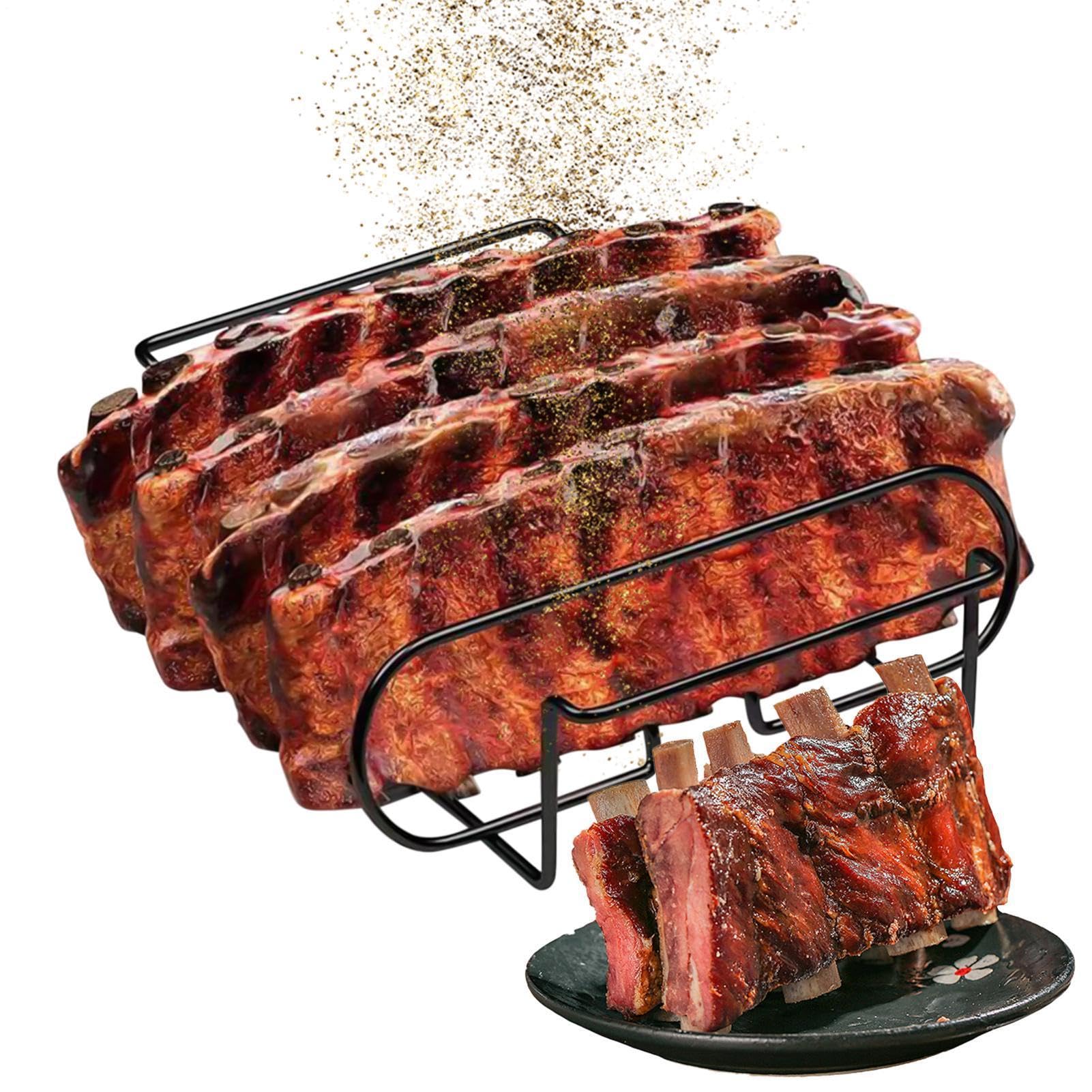 Soporte costillas parrilla de acero al carbono apto para lavavajillas