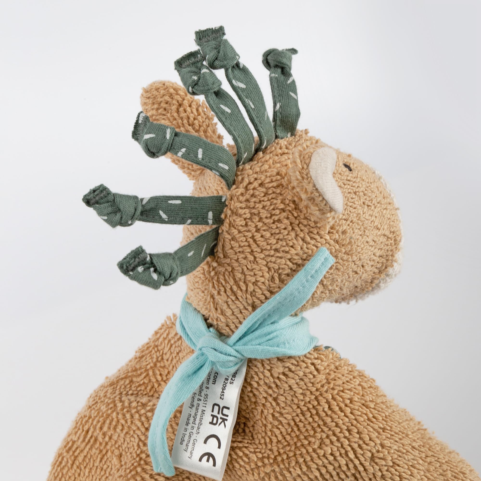 SIGIKID Schnuffeltuch Pony Wiah grün- Baby Schmusetuch - Spielzeug Stofftier Kuscheltier – Stofftuch für Neugeborene - Plüschtier zum Trösten für Babys und Kleinkinder ab Geburt geeignet