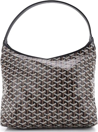 Pre-Loved Boheme Hobo Coated Canvas, Black
