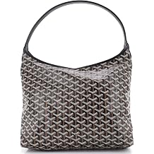 Pre-Loved Boheme Hobo Coated Canvas, Black