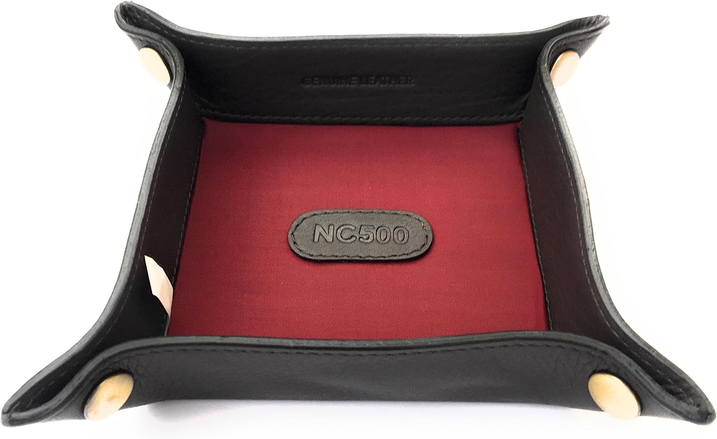 Toucan of Scotland Gents Ladies North Coast 500 Brown Leather Valet Coin Jewellery Tray