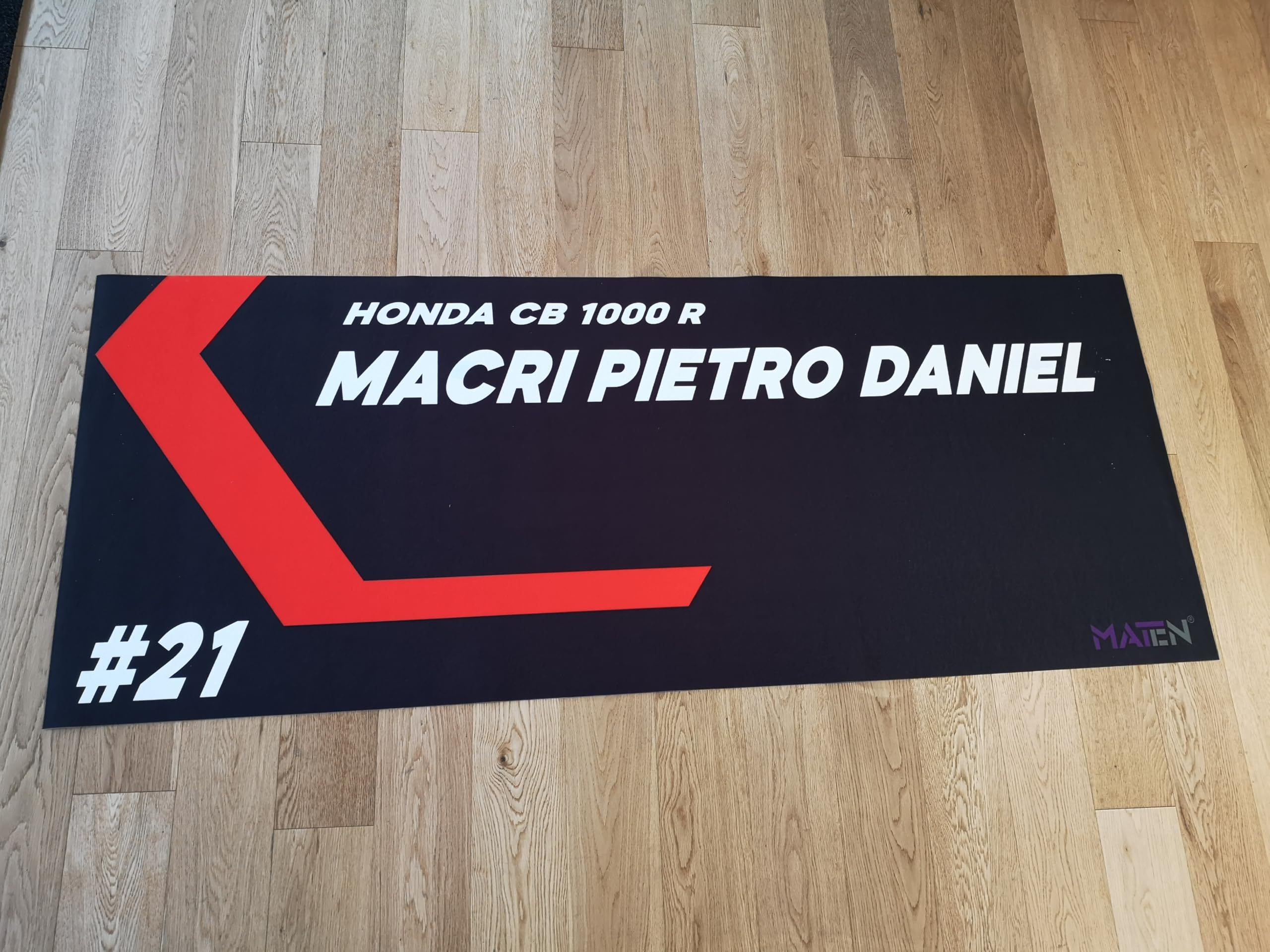 Tappeto Moto Personalizzabile 200x80 Cm - Moquette Per Garage E Paddock, Antiscivolo - Foto 2