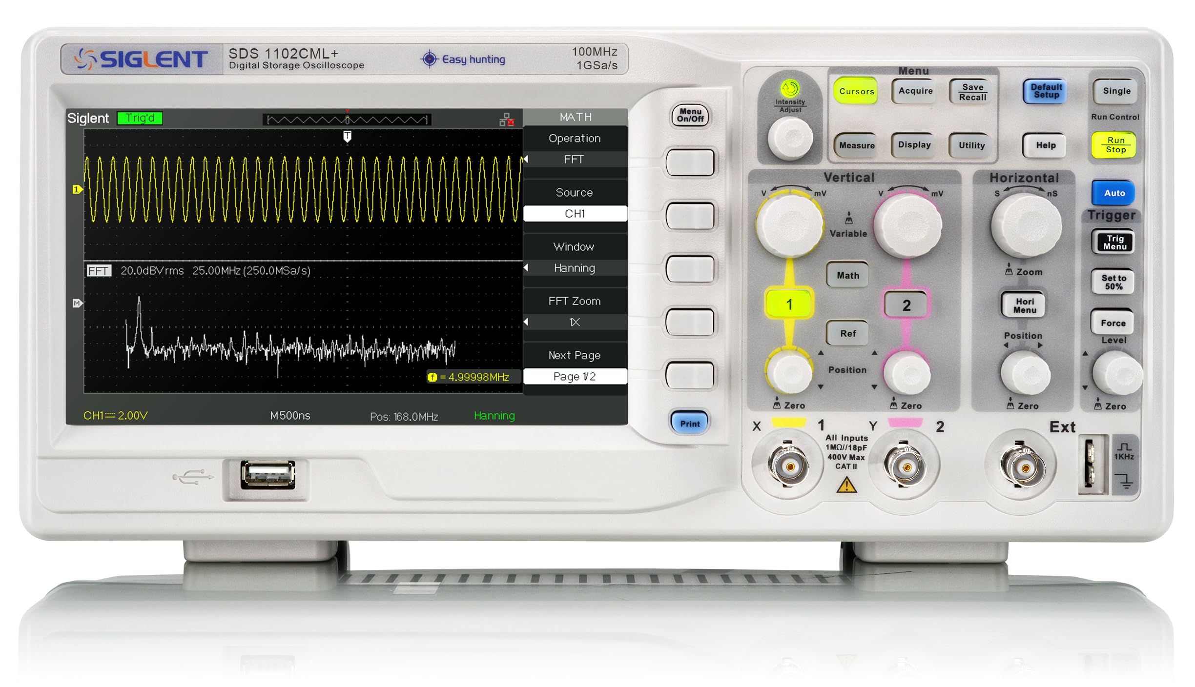 Technologies SDS1102CML+ Digital Storage Oscilloscope, 100 MHz