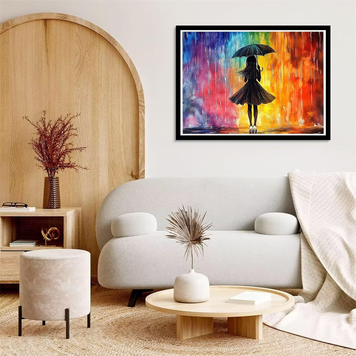 Diamond Painting Mädchen für Bastelset Kinder ab 6 Jahre, Diamant Painting Erwachsene Abstrakt, 5D Daiments Malerei Stickerei, DIY Mosaikherstellung Full Diamant Set Festival Geschenke 90x70cm L2-637