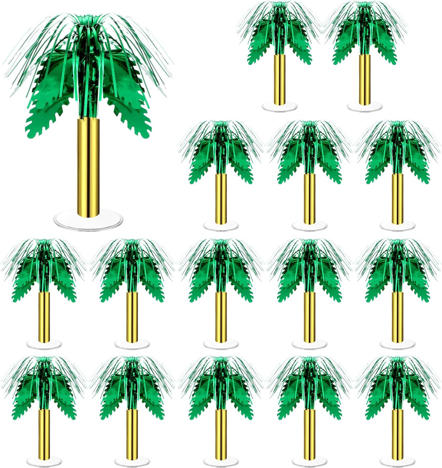 Therwen Palm Tree Centerpieces Hawaiian Party Supplies Mini