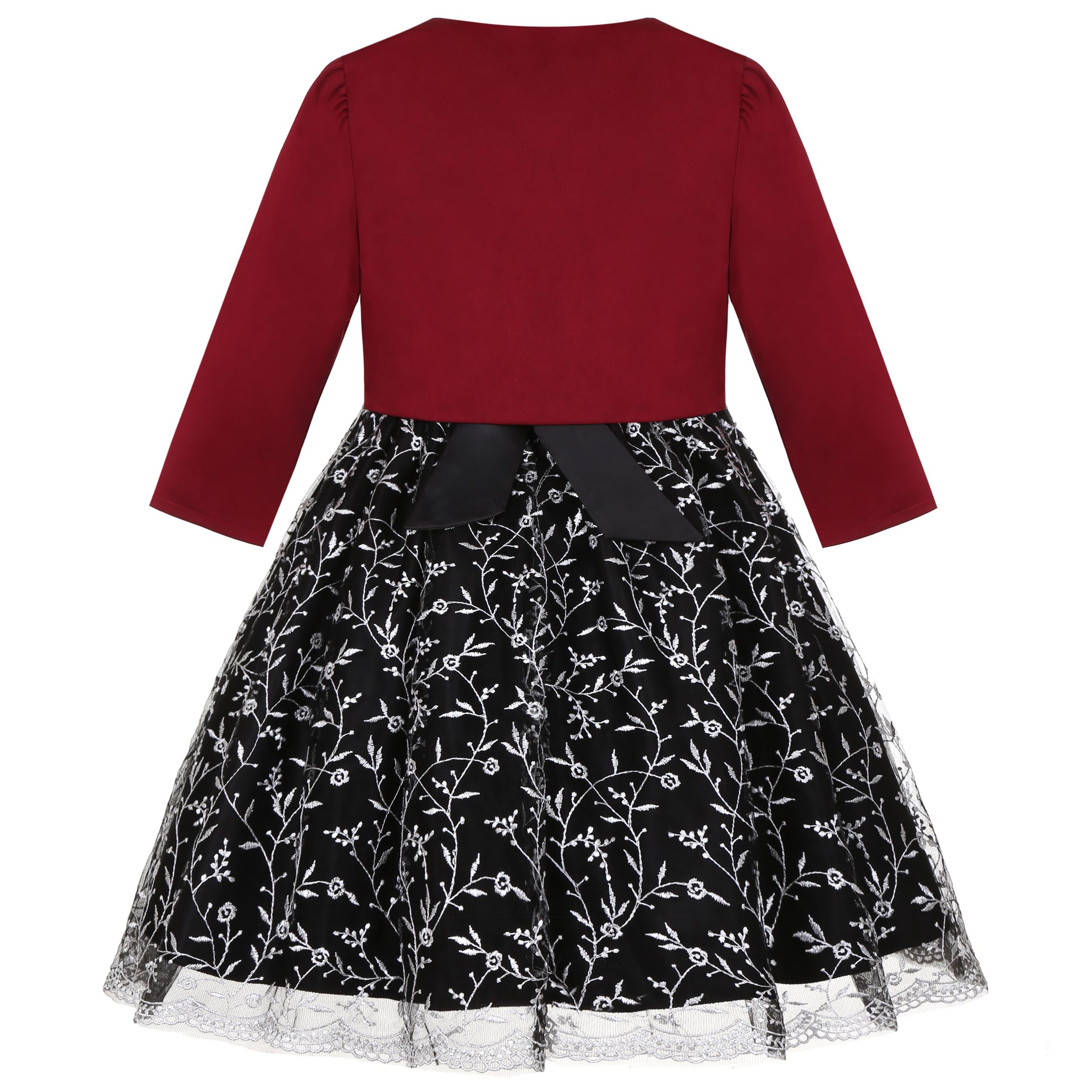 Mädchen Kleid mit schräger Schulter Brautjungfer Hochzeit Kinder