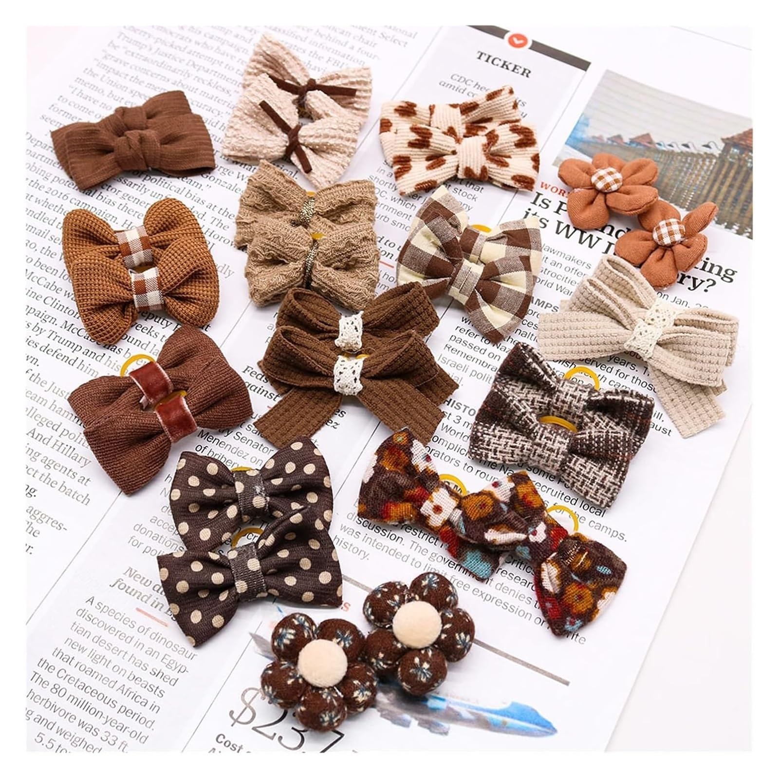 Pinces à cheveux for chien, nœuds de cheveux de chien 10 pièces nœuds de cheveux de chien bandes de caoutchouc for animaux de compagnie petit chien chat nœud papillon chiens mignons nœuds for chiens t