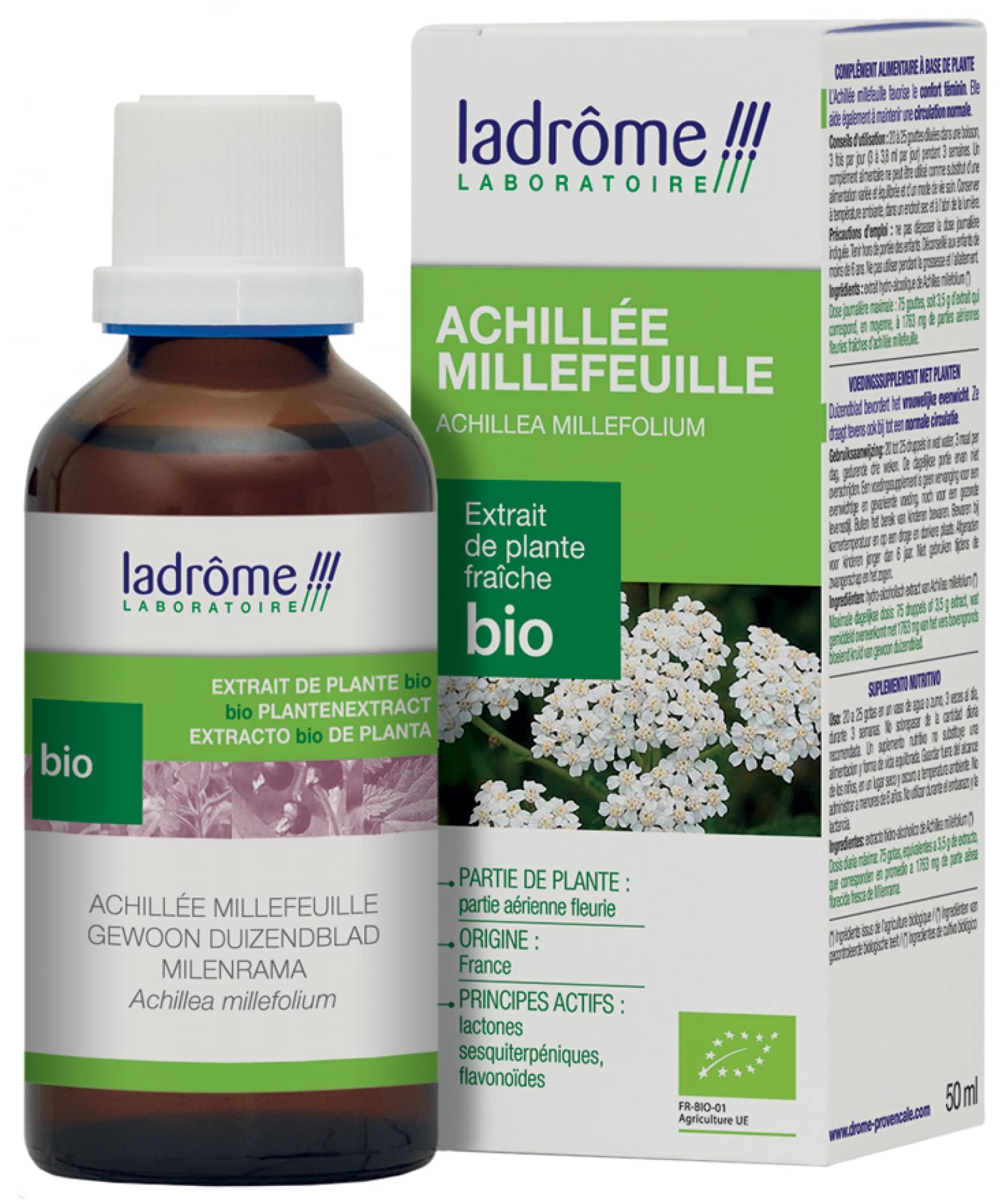 Ladrôme Achillée Tilleblatt Bio - Fresh Plant Extract - Ladrome