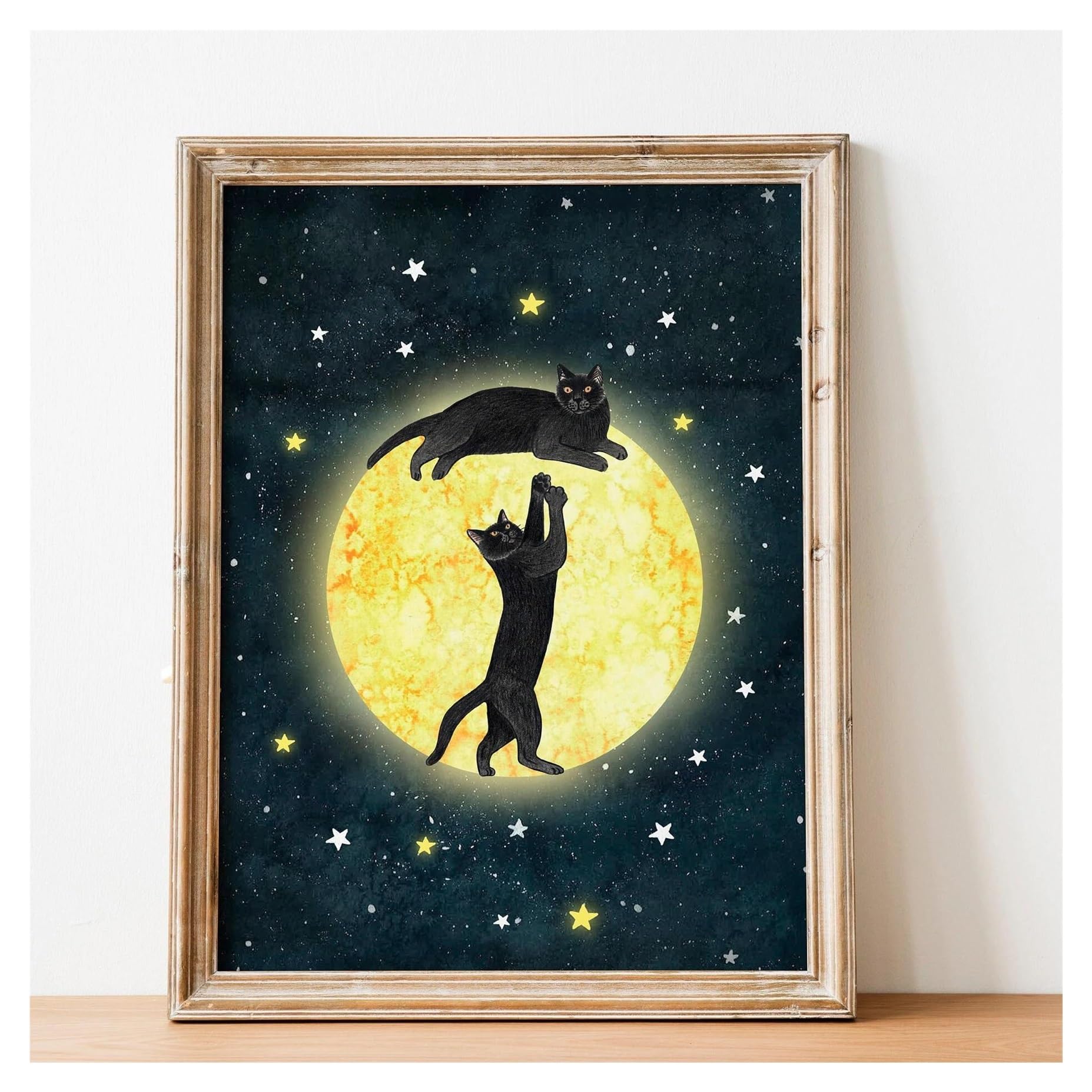 Décoration murale chaton rigolo pour chambre d'enfant XENITE