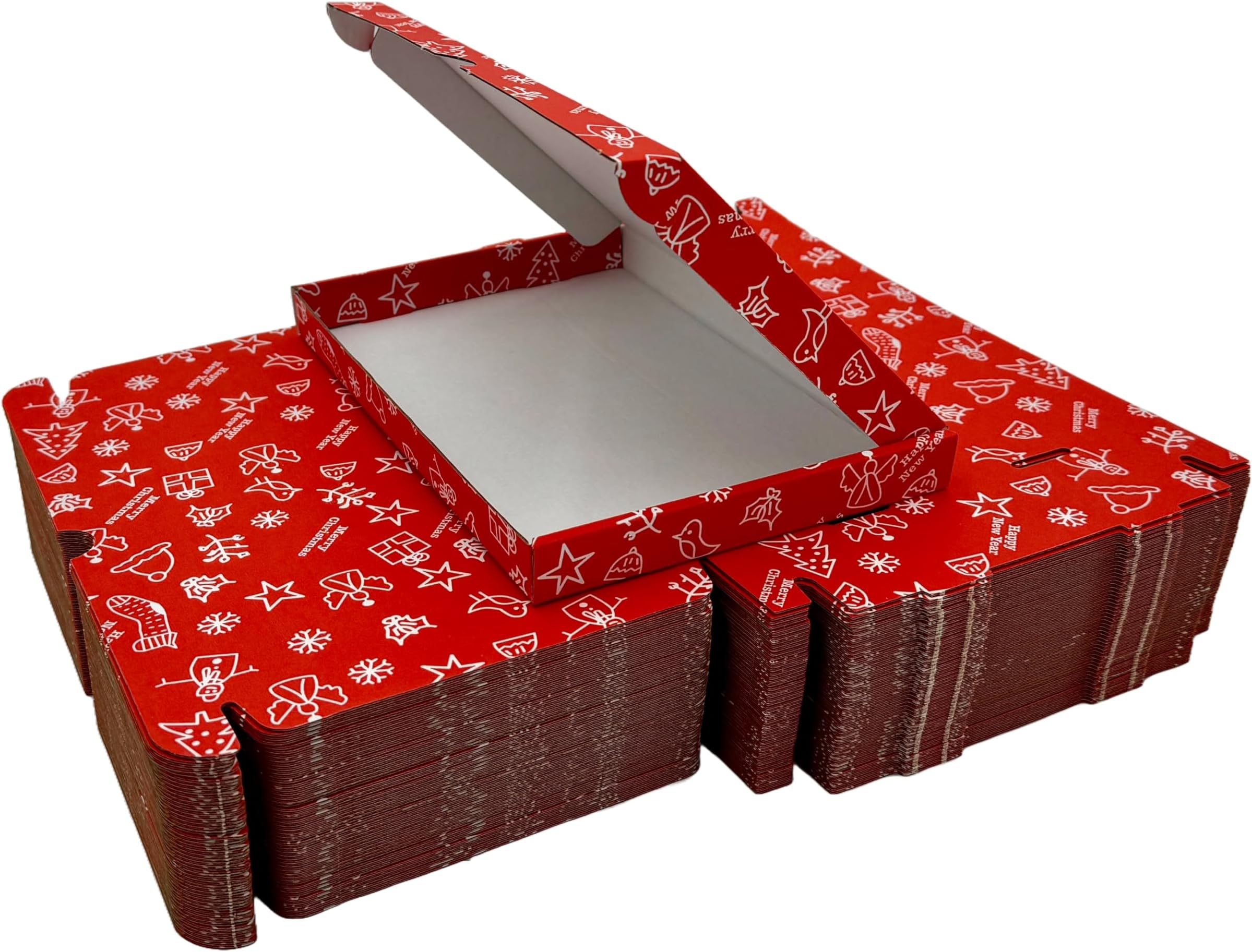 iDEALS UK PACKAGING LTD50 x C5 A5 Postal Pip Boxes Large Letter Boxes Generic Shipping Boxes Cardboard Boxes For Posting Large Letter Postage Boxes (Christmas Printed)