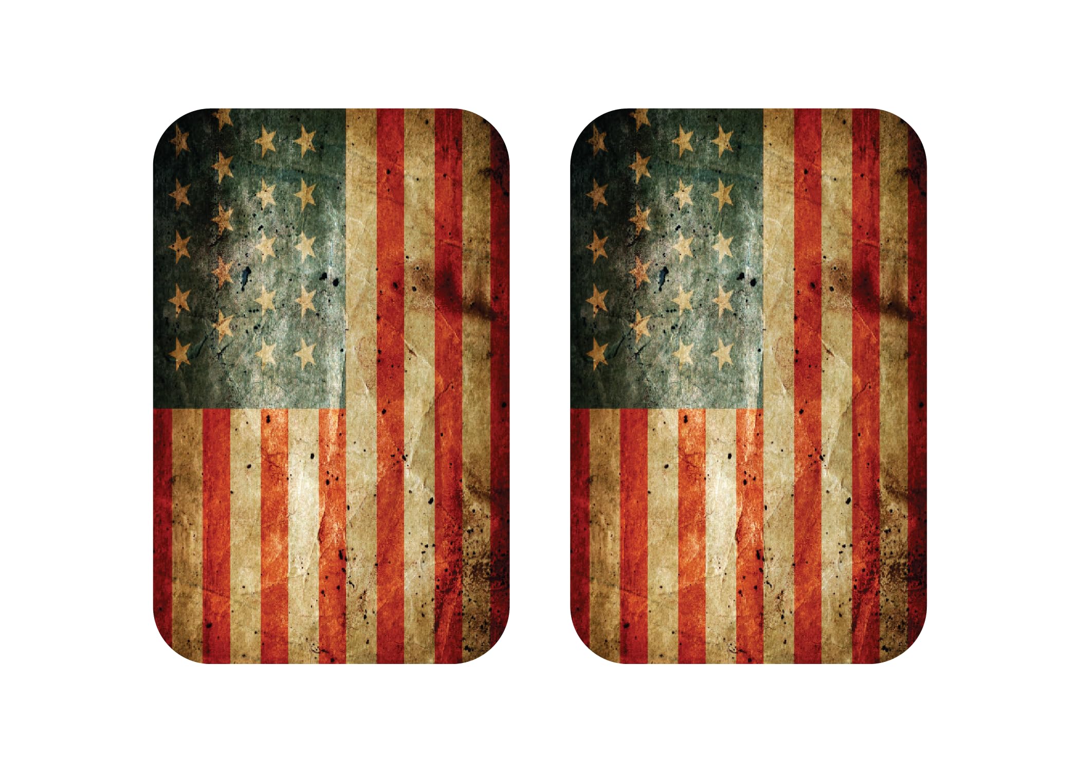 Kustom Cycle Parts Rustic American Flag Antenna Hole Plug. Fits 2006 to 2023+ Harley Touring. Road Glide Street Glide