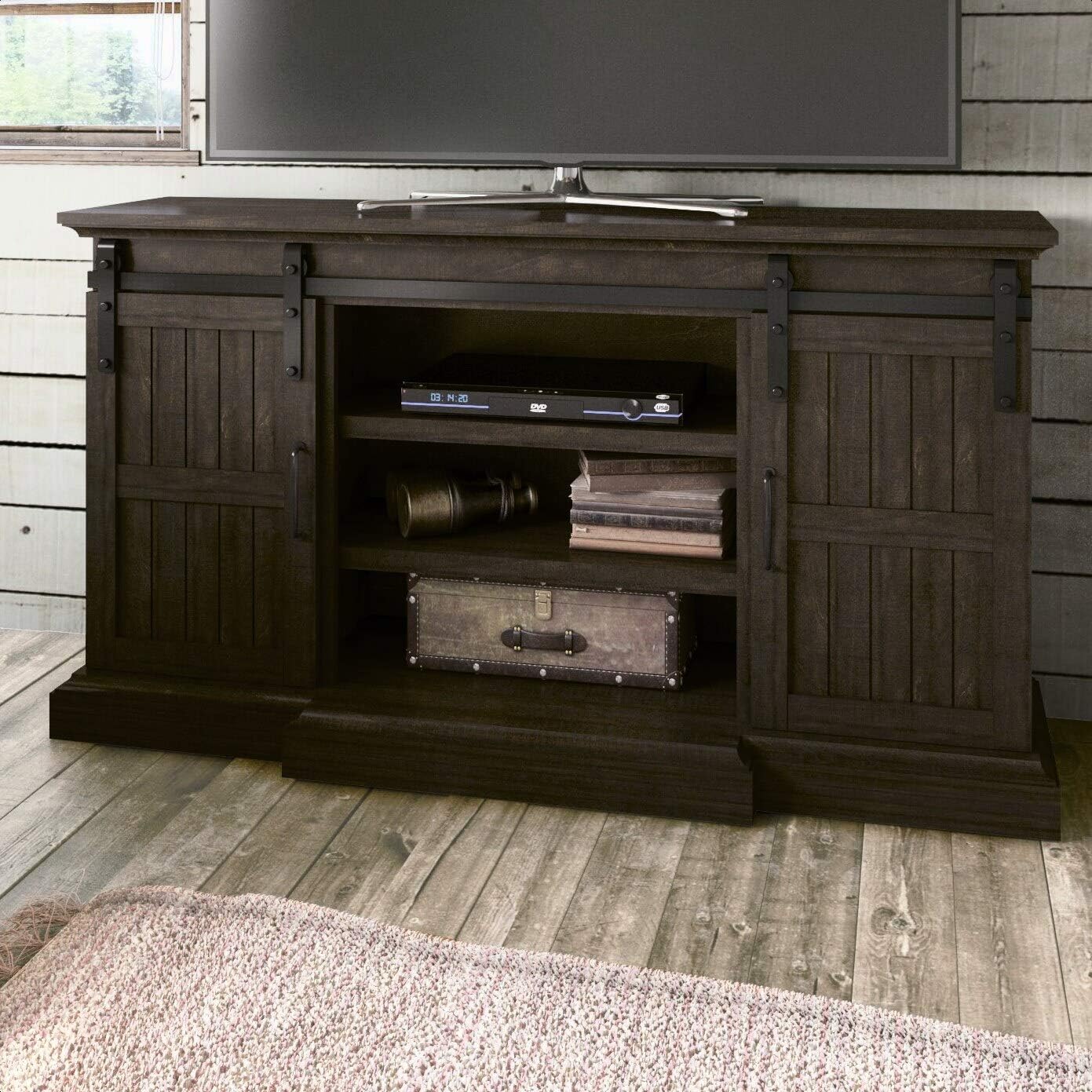 Rhiannon TV Stand for TVs up to 70", Material Manufactured Wood, Overall 63'''' W
