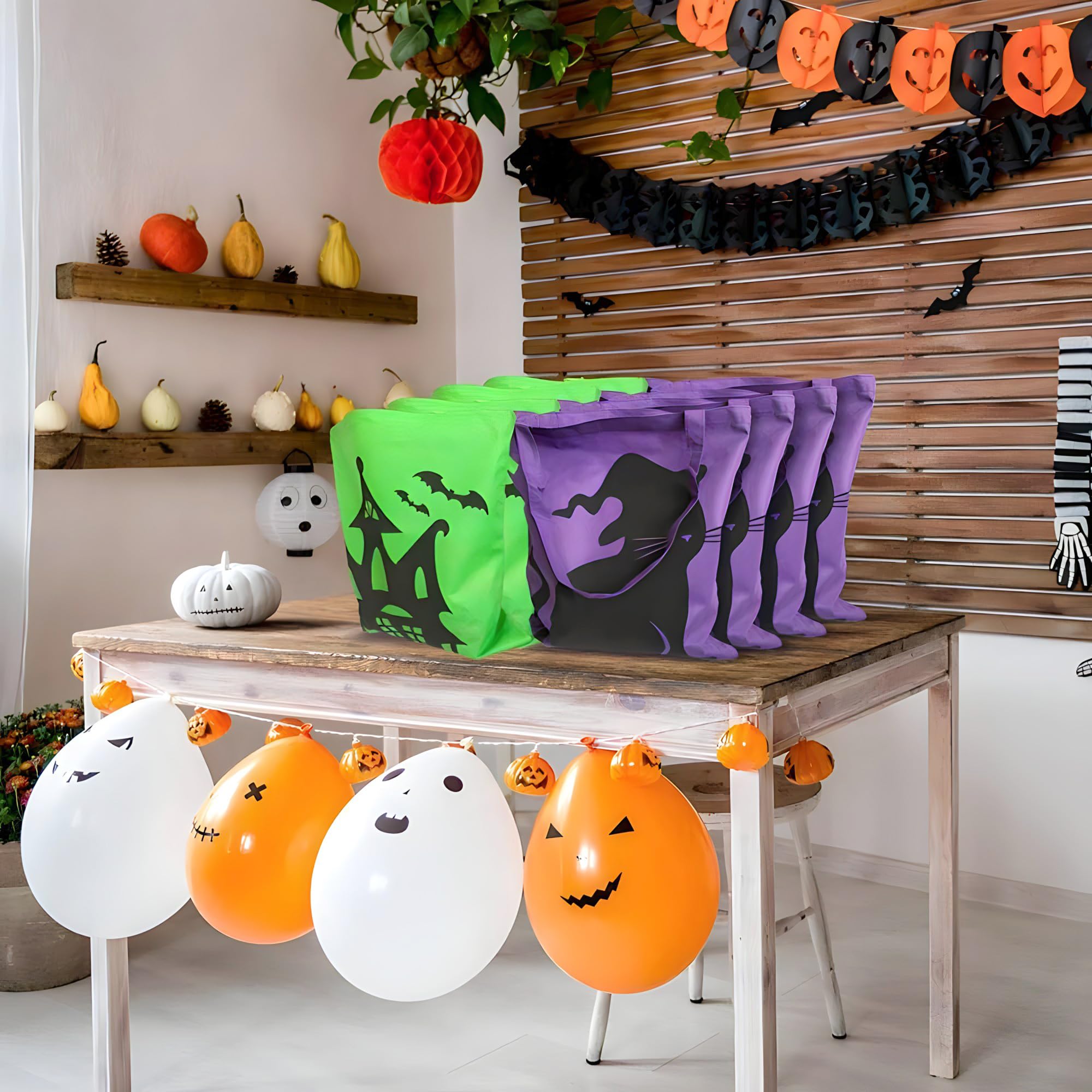 Rhode Island Novelty Artykuły na przyjęcia halloweenowe duże torby na cukierek albo psikus 40 x 40 cm