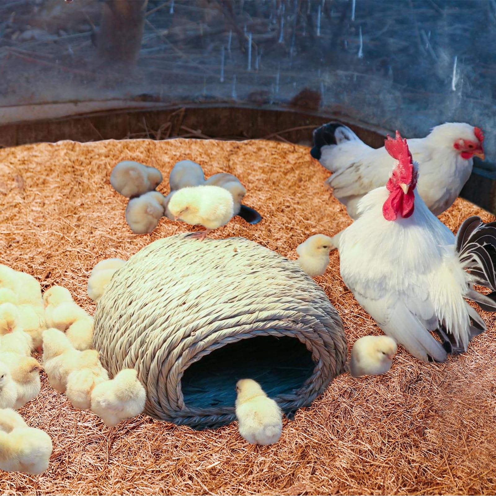 Coconut Fiber Nesting Pad Coconut Fiber Chicken Egg Laying Pads Chicken Coop Floor Ats Reusable Hen Nesting Aterial 6/10PCS - Chicken Egg Laying Pads, Chicken Coop Floor Ats - View #5
