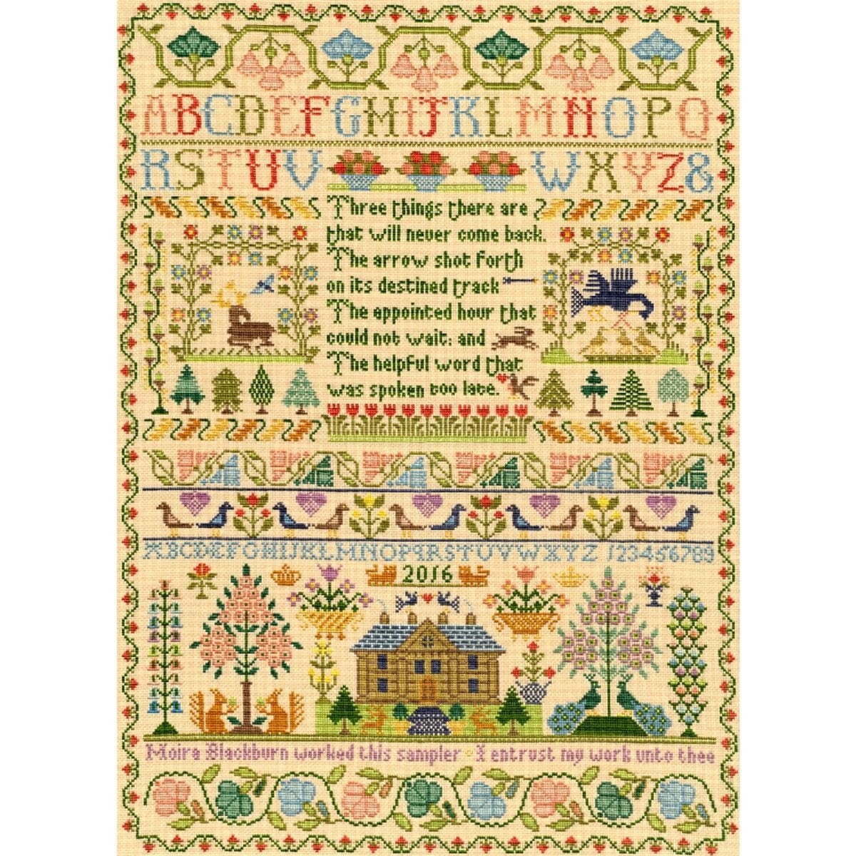 Bothy Threads counted cross stitch Kit ""Three Things"", 42x57cm, XS4