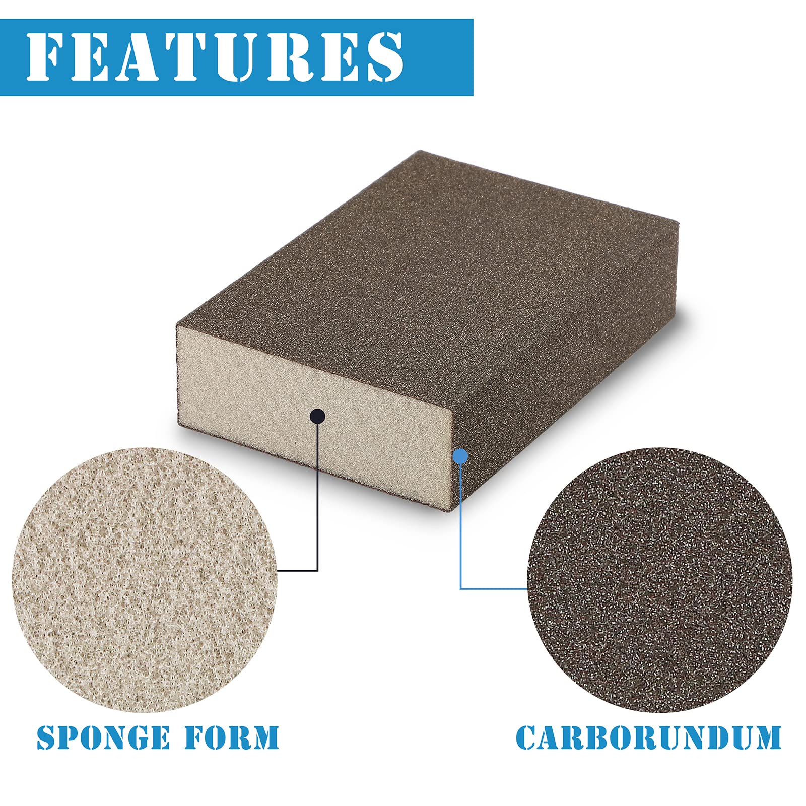 150 Grit Sanding Blocks - 8 Pack -3 150 Grit Sanding Blocks - 8 Pack -3