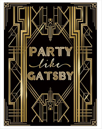 Miniatura 6 de Cartel de bienvenida a la fiesta de Gatsby de los años 20, 16 x 12 pulgadas, A3