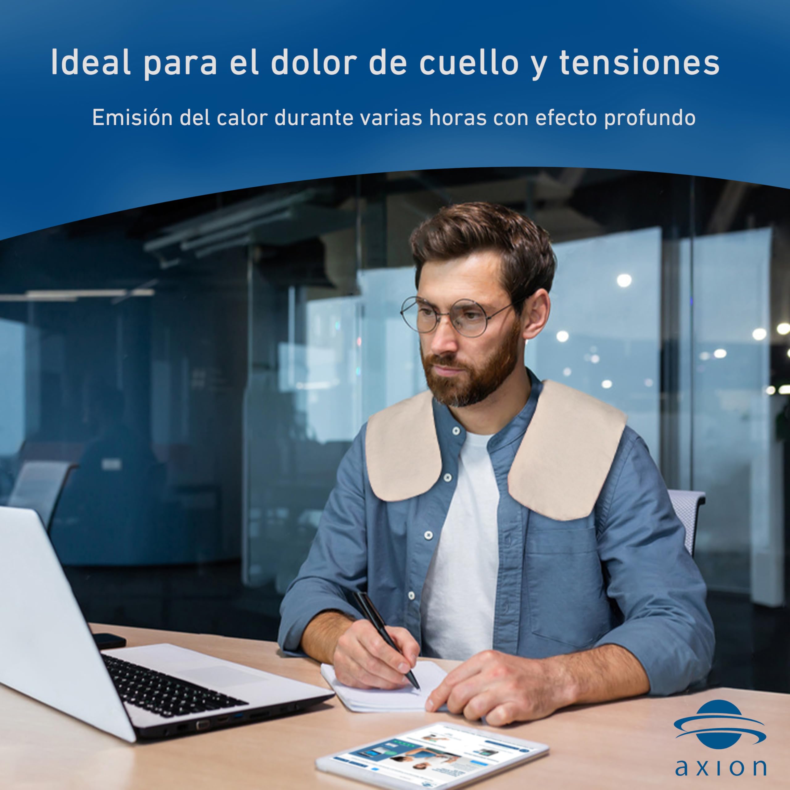 Cojín térmico de turba natural 100% 36x28 cm | Alivio de dolor y tensión en cuello, hombros y espalda | Compresa caliente para microondas