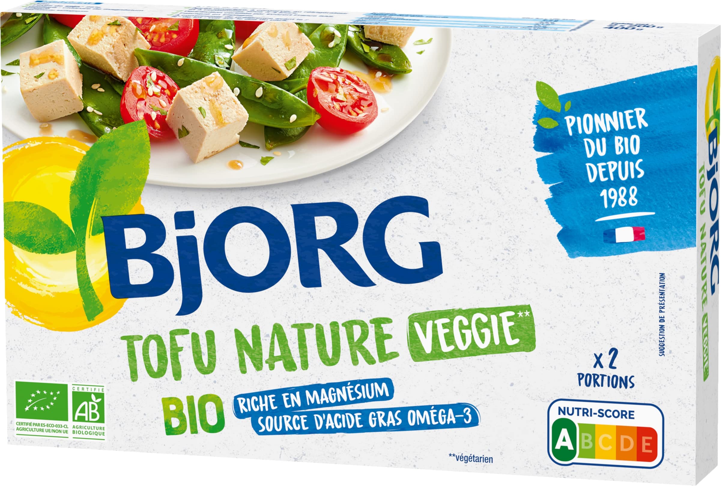 Bjorg Tofu Nature Bio 2 x 200 g