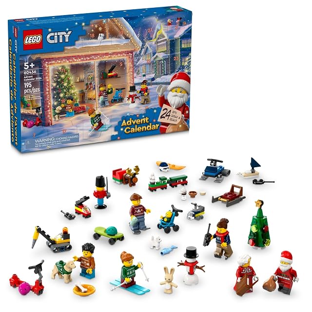 LEGO Calendario de Adviento City 2024, 24 sorpresas para niños